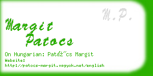 margit patocs business card